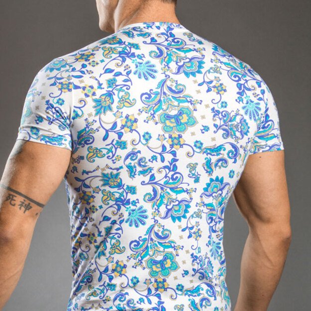 Doreanse Estibal Deep V Neck Tee 2835 Floral