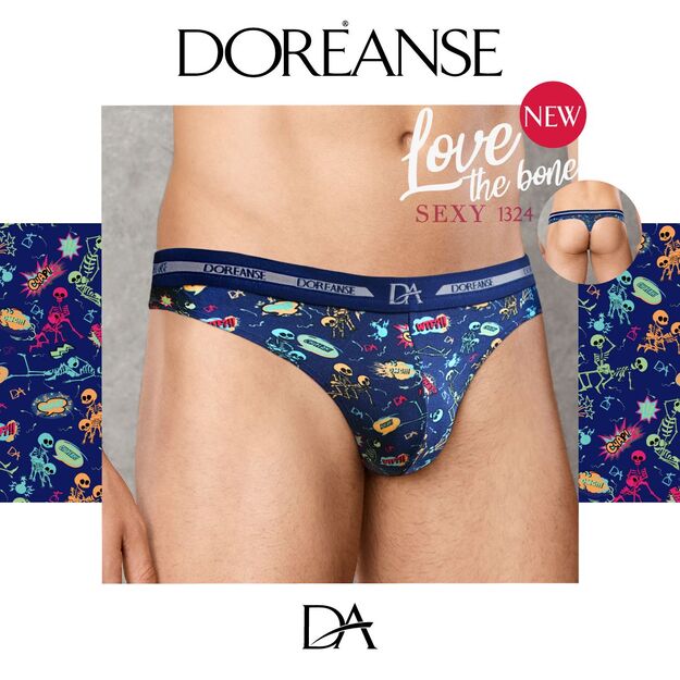 Doreanse Men s Modal Multicolor Printed Thong String 1324