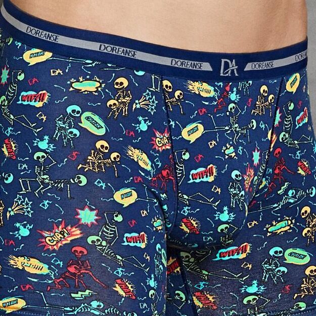 Doreanse Men s Modal Multicolored Printed Bag Normal Leg Boxer 1859