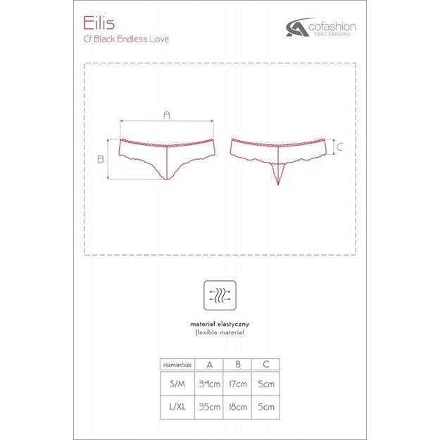 Eilis Luxury Super Soft Decorative Lace Thong