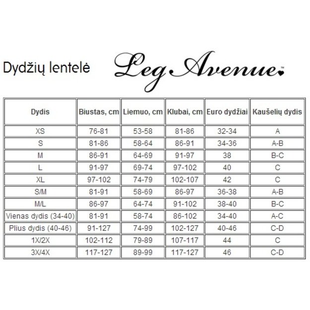 Leg Avenue 8380 Long Sleeves Bodystocking