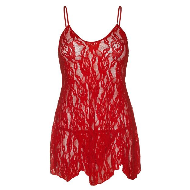 Leg Avenue 8717 Rose red Lace Flair Chemise