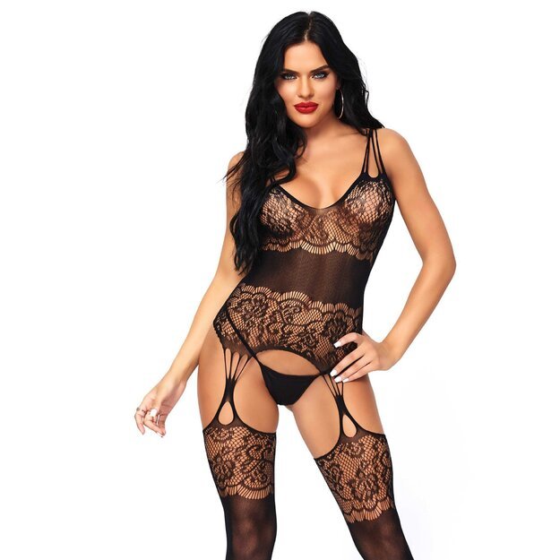 Leg Avenue 89215 Strappy rose bodystocking