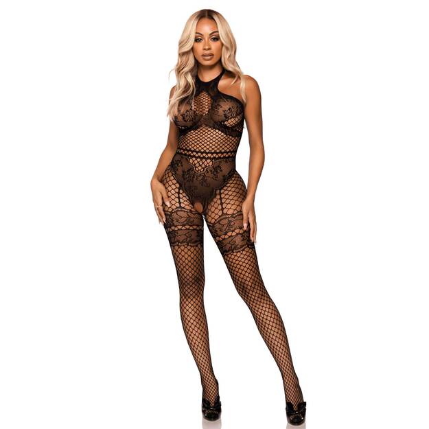 Leg Avenue 89291 Net halter bodystocking