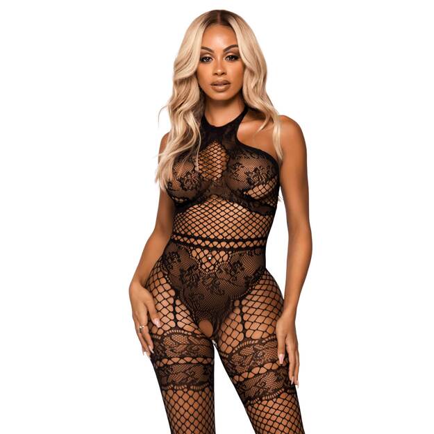 Leg Avenue 89291 Net halter bodystocking