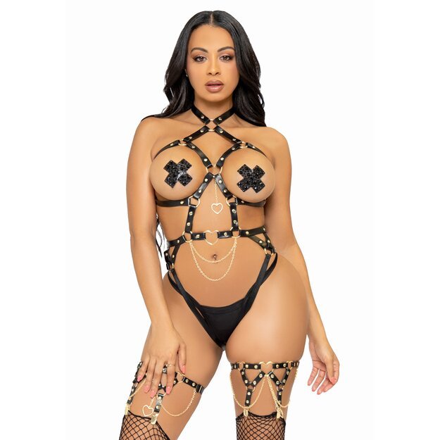 Leg Avenue KI4038 Heart ring harness teddy