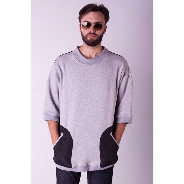 Light grey men hoodie