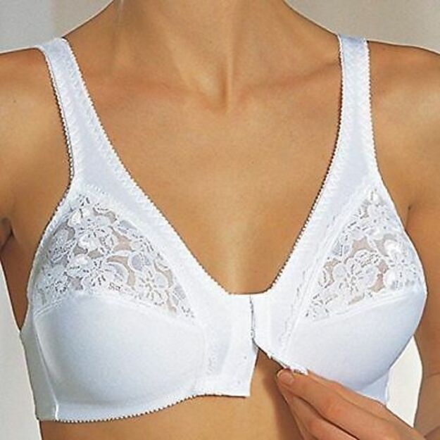 Naturana  Full Cup Women s Front Fastening Bra White 85943