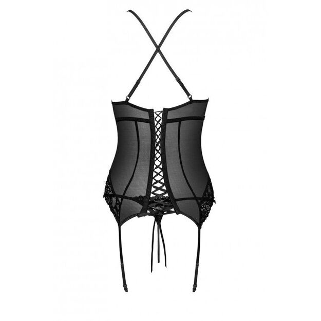 Roxelani corset with strings black Livia Corsetti