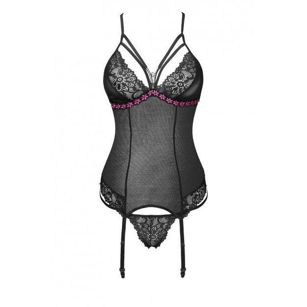 Roxelani corset with strings black Livia Corsetti