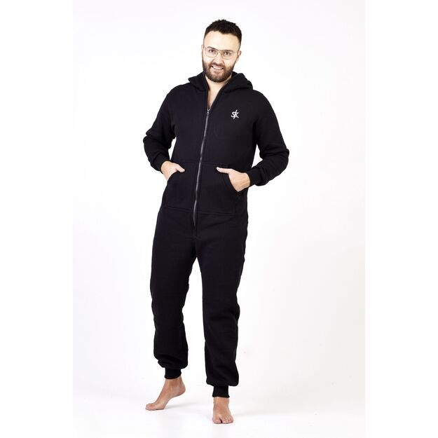 Sofa Killer all black onesie with a zipper in the back