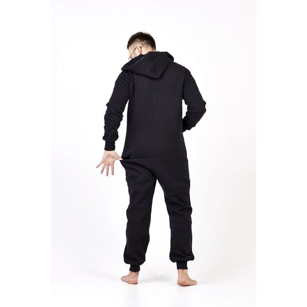 Sofa Killer all black onesie with a zipper in the back