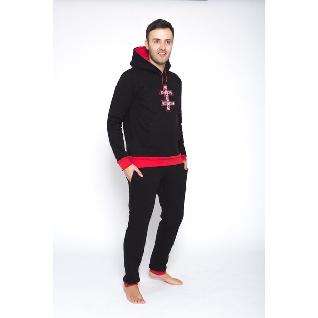 Sofa Killer black men lounge wear with red cuff LTU