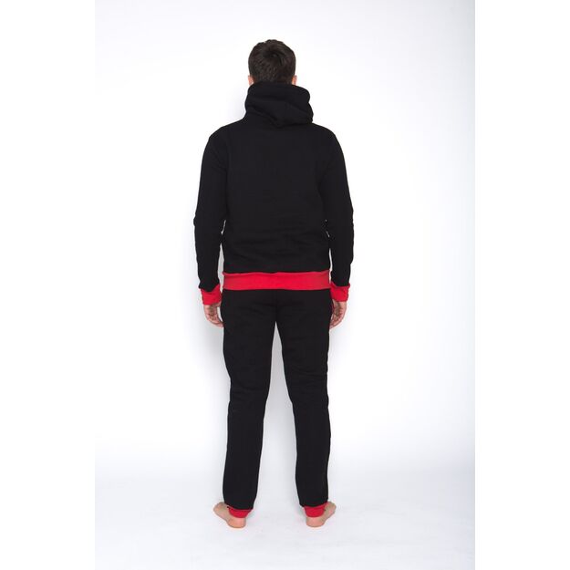 Sofa Killer black men lounge wear with red cuff LTU