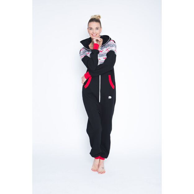 Sofa Killer black onesie with Nordic applications