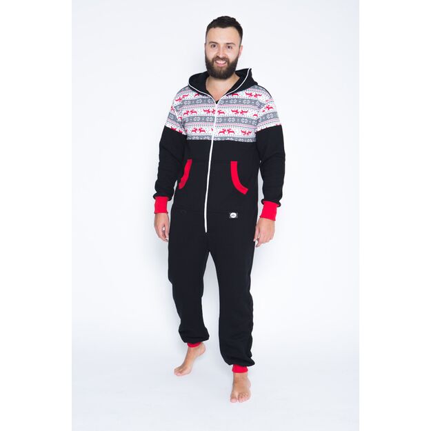 Sofa Killer black onesie with Nordic applications