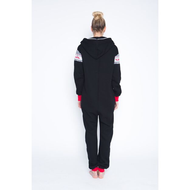 Sofa Killer black onesie with Nordic applications