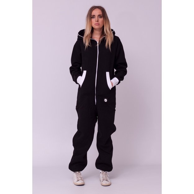 Sofa Killer black onesie with white cuff