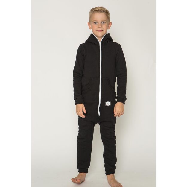 Sofa Killer black unisex kids onesie with black cuffs