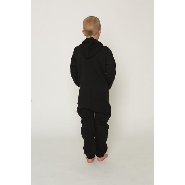 Sofa Killer black unisex kids onesie with zipper in the back