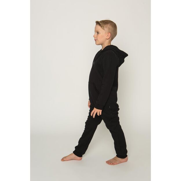 Sofa Killer black unisex kids onesie with zipper in the back