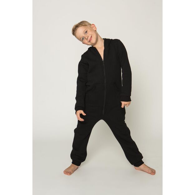 Sofa Killer black unisex kids onesie with zipper in the back