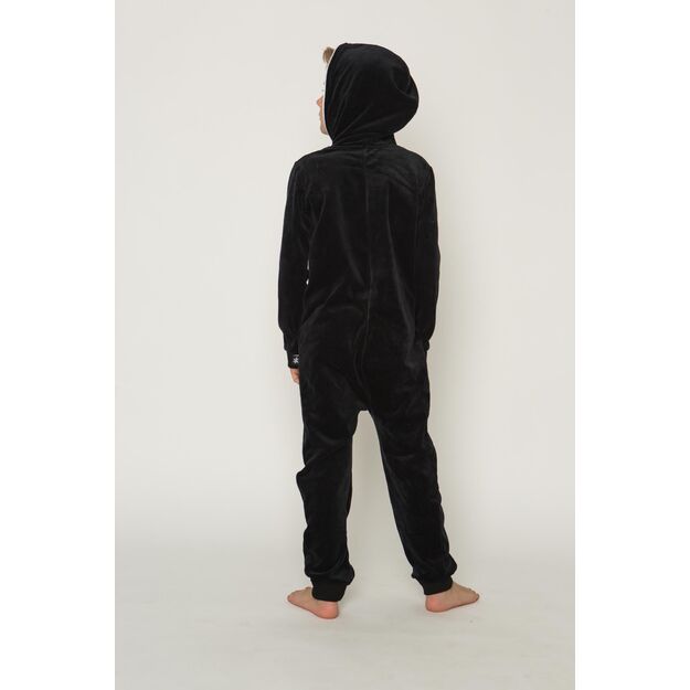 Sofa Killer black unisex kids velours onesie