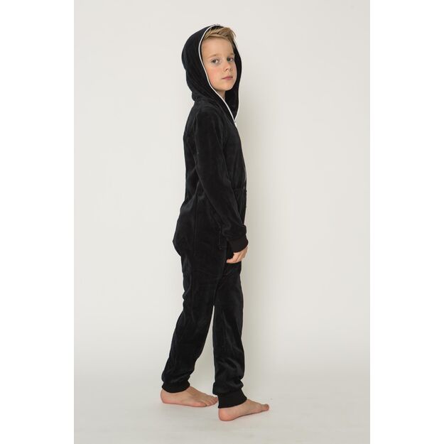 Sofa Killer black unisex kids velours onesie