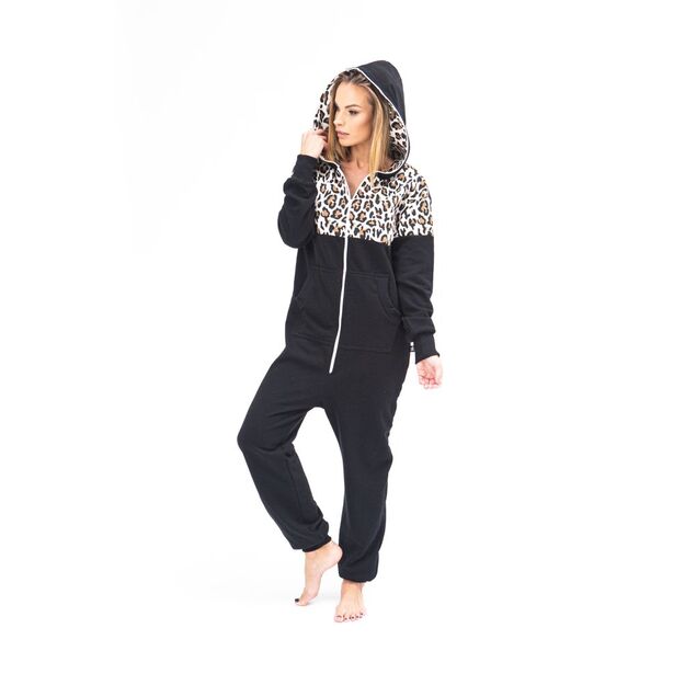 Sofa Killer black women onesie with leopard pattern LEO