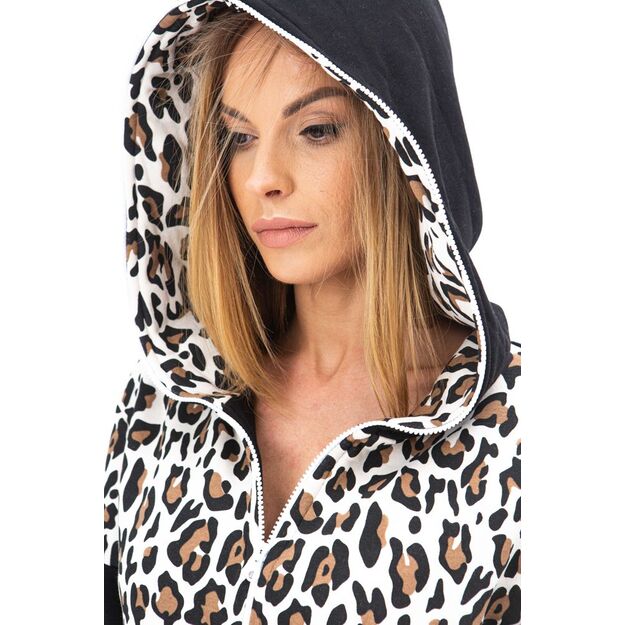 Sofa Killer black women onesie with leopard pattern LEO