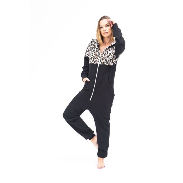 Sofa Killer black women onesie with leopard pattern LEO