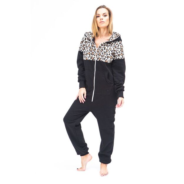 Sofa Killer black women onesie with leopard pattern LEO