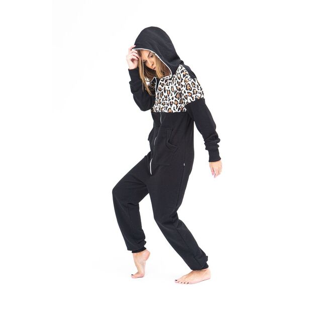 Sofa Killer black women onesie with leopard pattern LEO