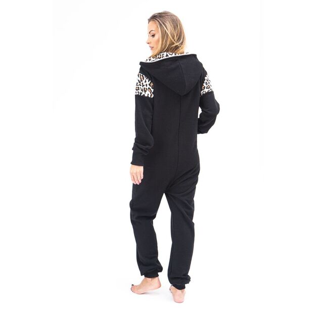 Sofa Killer black women onesie with leopard pattern LEO