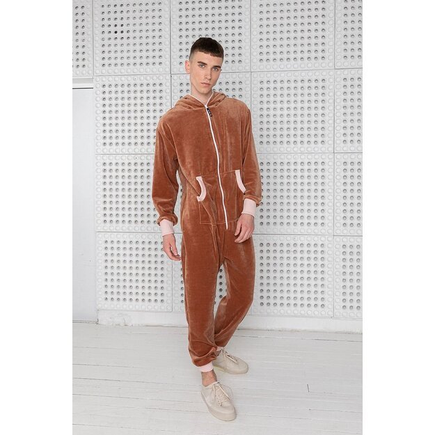 Sofa Killer brown velours men onesie