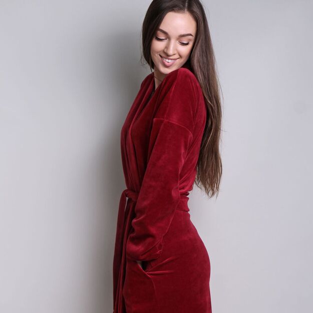 Sofa Killer burgundy velours robe