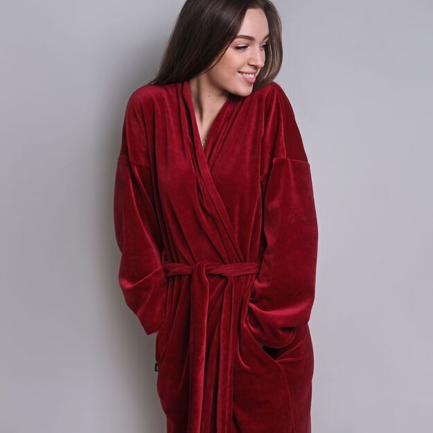 Sofa Killer burgundy velours robe