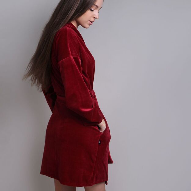 Sofa Killer burgundy velours robe