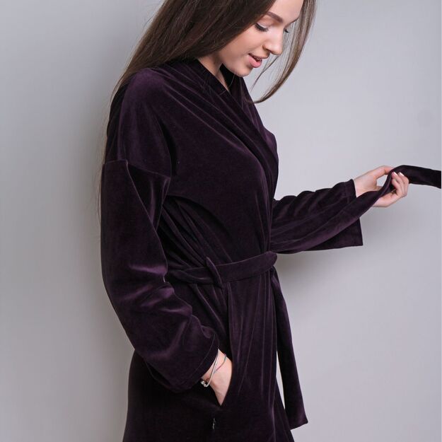 Sofa Killer burgundy velours robe