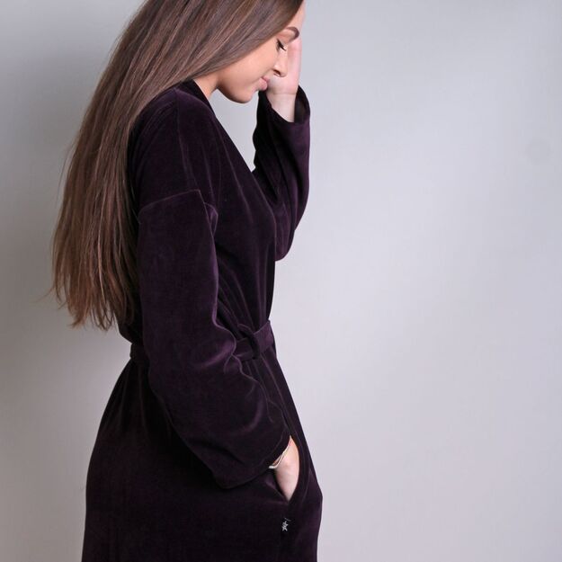 Sofa Killer burgundy velours robe