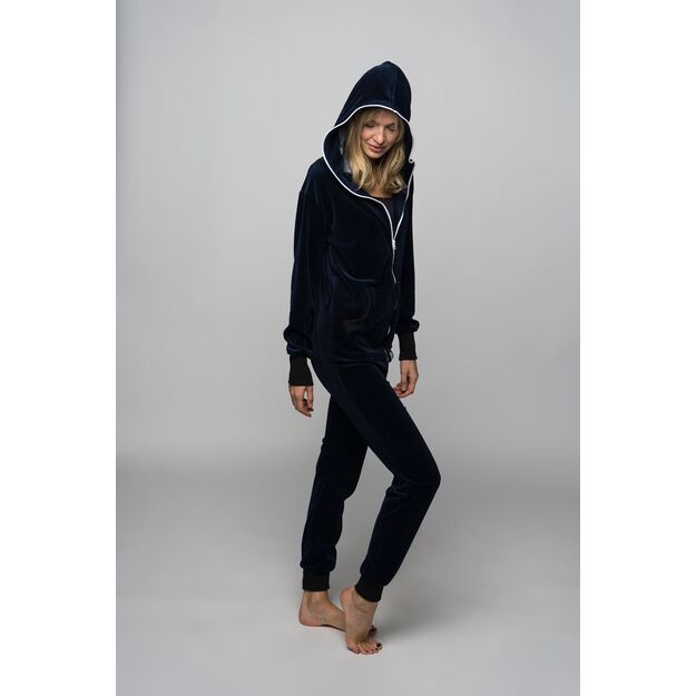 Sofa Killer dark blue velours onesie