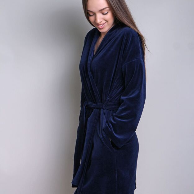 Sofa Killer dark blue velours robe