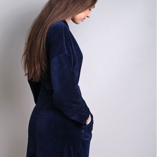 Sofa Killer dark blue velours robe