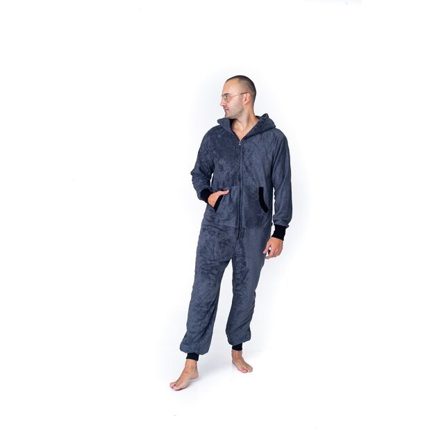 Sofa Killer dark grey bamboo frottee men onesie