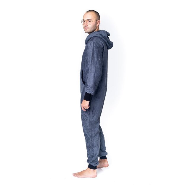 Sofa Killer dark grey bamboo frottee men onesie