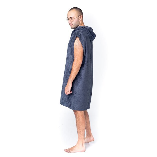 Sofa Killer dark grey bamboo frottee men poncho