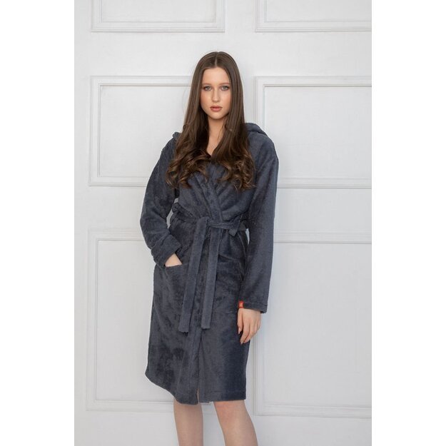 Sofa Killer dark grey bamboo frottee women robe