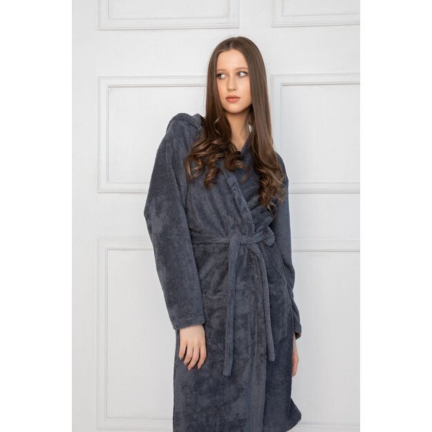 Sofa Killer dark grey bamboo frottee women robe