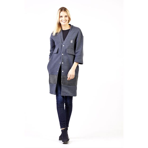 Sofa Killer dark grey long kimono jacket