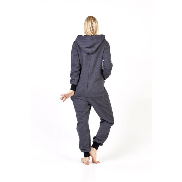 Sofa Killer dark grey onesie with a zipper in the back